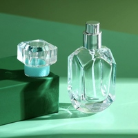 Flacon pulvérisateur vide en verre transparent de type pression, carré, pour cosmétiques, avec pompe de pulvérisation sérigraphiée, 100 pièces, pour mascara et shampoing