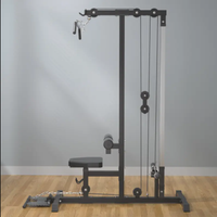 Tour de poulies croisées réglable pour salle de sport avec station de tirage vertical et machine à sélection de charge par broche pour la musculation