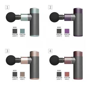 Mini pistolet de massage vibrant pour les muscles, masseur portatif sans fil en alliage d'aluminium avec 4 têtes - Product Image 1