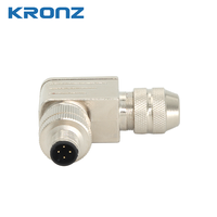 KRONZ M12 Connecteur circulaire filaire de terrain a Code Angle droit 8pin Mâle Capteur M12 Connecteur IEC 61076-2-101
