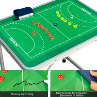 Planche tactique de handball Portable pliant jeu magnétique formation table tactique en aluminium inscriptible et effaçable