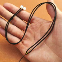 En gros, Collier pendentif en cordon tressé à la main DIY