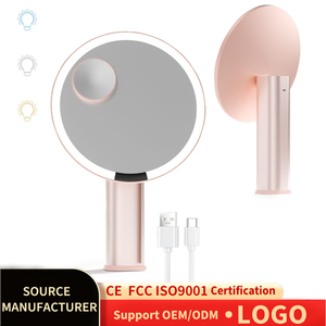<span class=keywords><strong>Miroir</strong></span> de maquillage intelligent à 3 couleurs de lumière avec éclairage LED - <span class=keywords><strong>Miroir</strong></span> de maquillage de bureau lumineux luxueux - Product Image 1