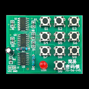 ชุดวงจรล็อคแบบผสมผสาน Wuliu Electronics รุ่น TJ-56-145 ชุดฝึกหัดการบัดกรี PCB สำหรับการเรียนการสอน - Product Image 4