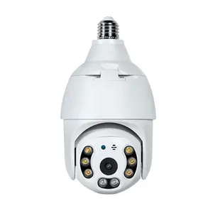 6 1080P HD lamp holder home security wifi baby monitor day and night full color light head smart surveillance camera