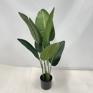 Arbre artificiel <span class=keywords><strong>bananier</strong></span> Traveler, vente en gros, achat d'arbres artificiels, verdure dense réaliste, plante artificielle pour décoration intérieure - Product Image 3