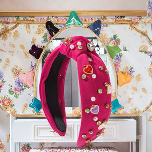 FEDANS Nueva Serie de Frutas, Diadema con Perlas y Diamantes de Imitación, Diseño Creativo con Cereza, Corazón y Fresa, Estilo Moderno y Lindo - Product Image 3