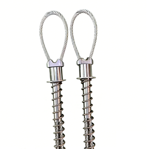 <span class=keywords><strong>Trampa</strong></span> de resorte de acero inoxidable con cable de 4 mm y tuercas de repuesto de estado sólido para señuelos de caza de jabalí y conejo - Product Image 5