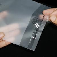 Sac d'emballage en plastique scellé auto-adhésif transparent, sac cadeau réutilisable en cellophane OPP refermable