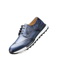 Nouvelles Chaussures Habillées Décontractées en Cuir Véritable pour Hommes, Style Derby Britannique à Lacets en Cuir de Vachette, Polyvalentes et Tendance