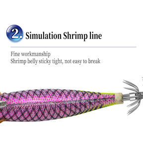 New 2.5# 3.0# 3.5# Luminous <strong>Squid</strong> Hook Lure Wood Shrimp Bait Saltwater Egi <strong>Squid</strong> Jig Hook Bait Offshore Fishing Lures