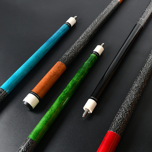 Stecca da Biliardo Americana Professionale in Due Pezzi, 58 Pollici, 20 Once, Punta da 12,5mm, Impugnatura in Lino Stampato, Stecca da Snooker TP-C4829-BK - Product Image 6
