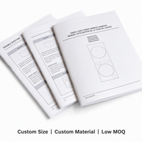 Brochure professionnelle A5 personnalisée OEM, imprimée sur papier offset et papier couché, avec piqûre à cheval et plastification.