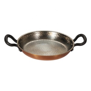 Olla de sopa poco profunda con dos asas Juego de sartenes de cobre Cocina Comedor Essentials Sartén resistente al calor - Product Image 1