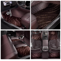 Alfombrillas de Coche de Cuero Impermeables Antideslizantes, Hechas a Medida para Ranger Elantra, Juego de 3 Piezas de Cobertura Total para una Fácil Limpieza del Interior del Coche