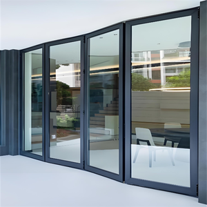 Porte pliante tout en aluminium à support supérieur - Unilatérale, entièrement ouvrante, facile à nettoyer, parfaite pour la maison et les entreprises - Product Image 2