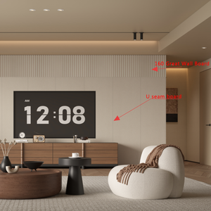 Melinco 럭셔리 디자인 홈 월 패널 솔루션 세트, 호텔 빌라 장식용 3D 효과 배경 벽 세트 - Product Image 1