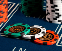 Jetons de poker en argile 14g de 40mm de haute qualité casino, personnalisables en usine avec faible MOQ, tout design possible pour jeux de hasard