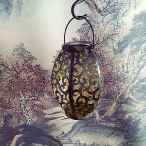 Solar Garden Lanterns <b>Led</b> <b>Light</b> Outdoor Waterproof Iron Art Decorative Lighting For Yard Patio Pathway - Product Image 3