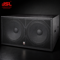 Subwoofer passif double 18 pouces JSL, 1200W, 4800W de pointe, 128dB SPL, haut-parleur de basses professionnel pour discothèque, salle de danse, DJ, fête