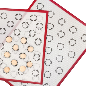 Personalized Supplier Custom Silicone Baking Mesh <b>Mat</b> Multipurpose Reusable Pastry Dough <b>Rolling</b> Macaroon Baking Sheet - Product Image 4