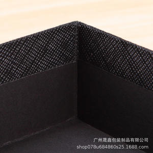 Boîte à bijoux rectangulaire noire pour collier, boîte d'emballage pour bijoux, boîte cadeau avec couvercle Ciel et Terre, boîte cadeau personnalisée pour porte-clés - Product Image 4