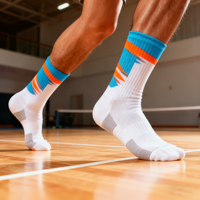 Chaussettes de pickleball avec logo personnalisé, qualité professionnelle, unisexes, chaussettes de sport, technologie d'évacuation de l'humidité