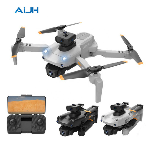 AiJH Rc Quadcopter HD Obstacle Avoidance Drone Photography Dron WiFi Fpv Foldable Positioning Rc Drones