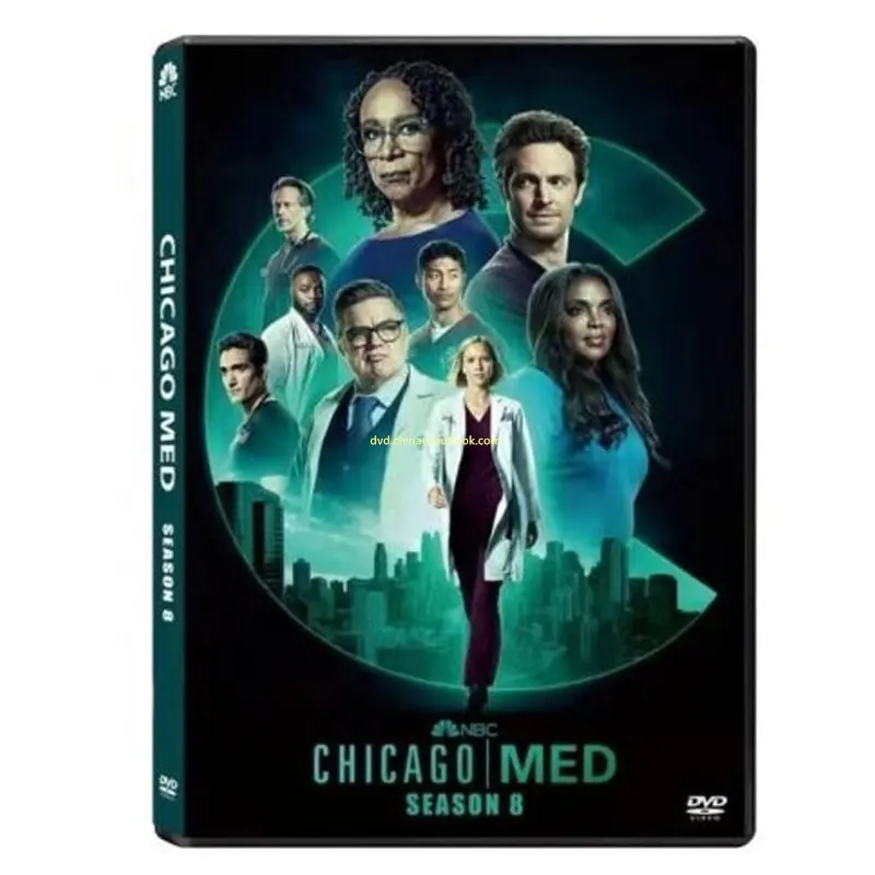 Chicago Med Season 8 DVD Box Set 5 أقراص فيلم سلسلة تلفزيون مصنع بيع بالجملة حار مبيعات قرص الأشعة الزرقاء الصانع