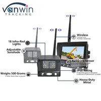 Sistema de Visión Trasera Inalámbrico Digital AHD de 7 Pulgadas, Cámara de Reversa para Camión, Monitor TFT Inalámbrico para Automóvil