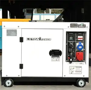 Generatore diesel 10kw 10kw elettrico portatile super silenzioso 10kVA 12kVA 10kw centrale elettrica insonorizzata