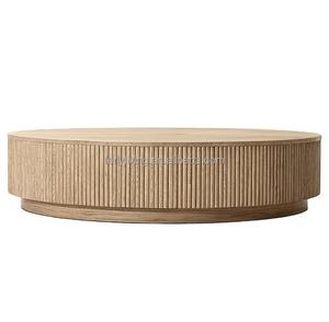 Felly di alta qualità moderno americano mobile tavolino da caffè in legno tavolino rotondo - Product Image 1