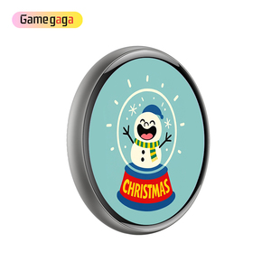 Venta al por mayor E01 Insignia Electrónica Navideña con Imagen GIF Personalizada, Pantalla Táctil Digital de 1.7 Pulgadas, Insignia Electrónica, Accesorios para Regalos Navideños - Product Image 4