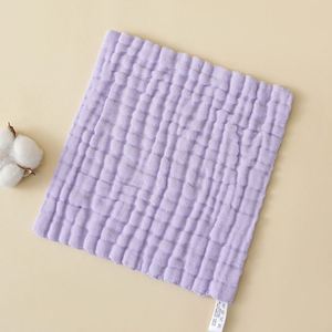 Custom Organic Cotton Square Face Towel Soft & Absorbent Woven Wash Burp <b>Cloths</b> for Newborn Kids for Use in Bathroom-Home Care - Product Image 2