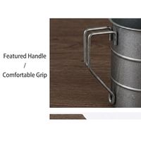 Mug à bière vintage en acier inoxydable 304 personnalisable avec logo, gobelet de voyage créatif givré pour l'extérieur