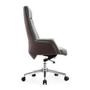 Cadeira de Escritório Ergonômica para Lazer, Cadeira Executiva para Chefes e Gerentes, Cadeira de Escritório de Couro Genuíno com Design Luxuoso - Product Image 2