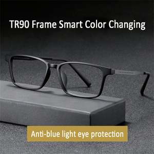 Gafas de Sol Cuadradas Metálicas de Moda al por Mayor, Gafas Fotocromáticas Anti Luz Azul para Hombre y Mujer - Product Image 4