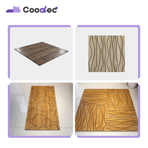 Kết cấu dập nổi <span class=keywords><strong>4D</strong></span> 3D Câu đố nhà thanh trang trí sóng gỗ ốp gỗ tấm bảng khắc - Product Image 3