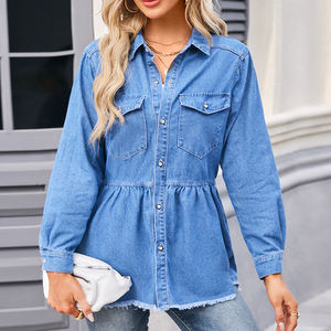 بلوزة فاخرة طويلة الأكمام بنفسجية من الحرير للسيدات لربيع وصيف 2024، قمصان مصممة للسيدات، بلوزات أنيقة برابطة فراشية - Product Image 3