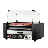 Prix direct d'usine Petite machine de gril à hot-dogs électrique à 11 rouleaux à vendre