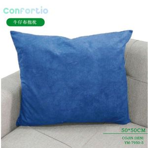 Cuscino in Denim Blu Scuro 50*50 Cojin per Seduta e Decorazione - Product Image 1