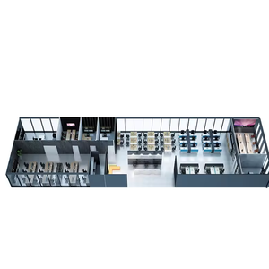 공장 가격 도매 품질 보장 현대 디자인 모듈 형 사무실 직원 데스크 워크 스테이션 - Product Image 6