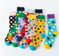 Chaussettes en coton tricotées de haute qualité, chaussettes de sport colorées avec logo amusant