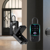 Caja de Seguridad Inteligente KEMUU con Control Remoto por Aplicación, Diseño a Prueba de Manipulaciones, Resistente, para Puerta de Madera, Seguridad Interior y Exterior