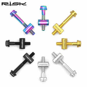 RISK Super Soup Kit <span class=keywords><strong>de</strong></span> vis <span class=keywords><strong>de</strong></span> fixation en alliage <span class=keywords><strong>de</strong></span> <span class=keywords><strong>titane</strong></span> M5x30/40mm pour <span class=keywords><strong>tige</strong></span> <span class=keywords><strong>de</strong></span> potence et collier <span class=keywords><strong>de</strong></span> tube <span class=keywords><strong>de</strong></span> <span class=keywords><strong>selle</strong></span>, lot <span class=keywords><strong>de</strong></span> 2 pièces - Product Image 4