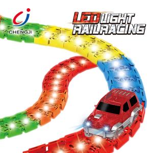 <span class=keywords><strong>Pistas</strong></span> De Juguete De luz LED eléctrica para coche De carreras De pista De carrera luminosa carril De la pista De carreras De ranura Coche - Product Image 1