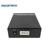 Convertidor de Voz Telefónica y Ethernet sobre Fibra Óptica de 2 Puertos FXO/FXS RJ11 para Teléfono Analógico a PBX