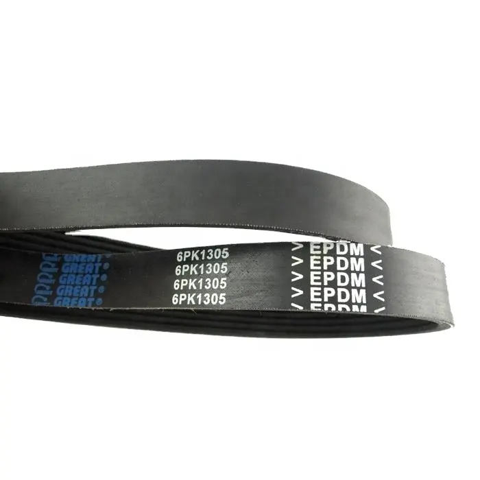 Caucho EPDM de alta calidad poli V cinturón acanalado cinturón PK 6pk1305