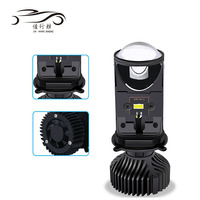 Venta al por mayor de fábrica: Bombillas LED H4 de 60W con lente de miniproyector Y6 para faros delanteros de automóvil, luz enfocada, faro LED H4