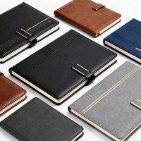 Diario de Cuero Personalizado A5, Impresión PU, Logotipo Personalizado, Páginas Punteadas, Línea para Bolígrafo, Encuadernación Perfecta, Agenda de Oficina, Cartón